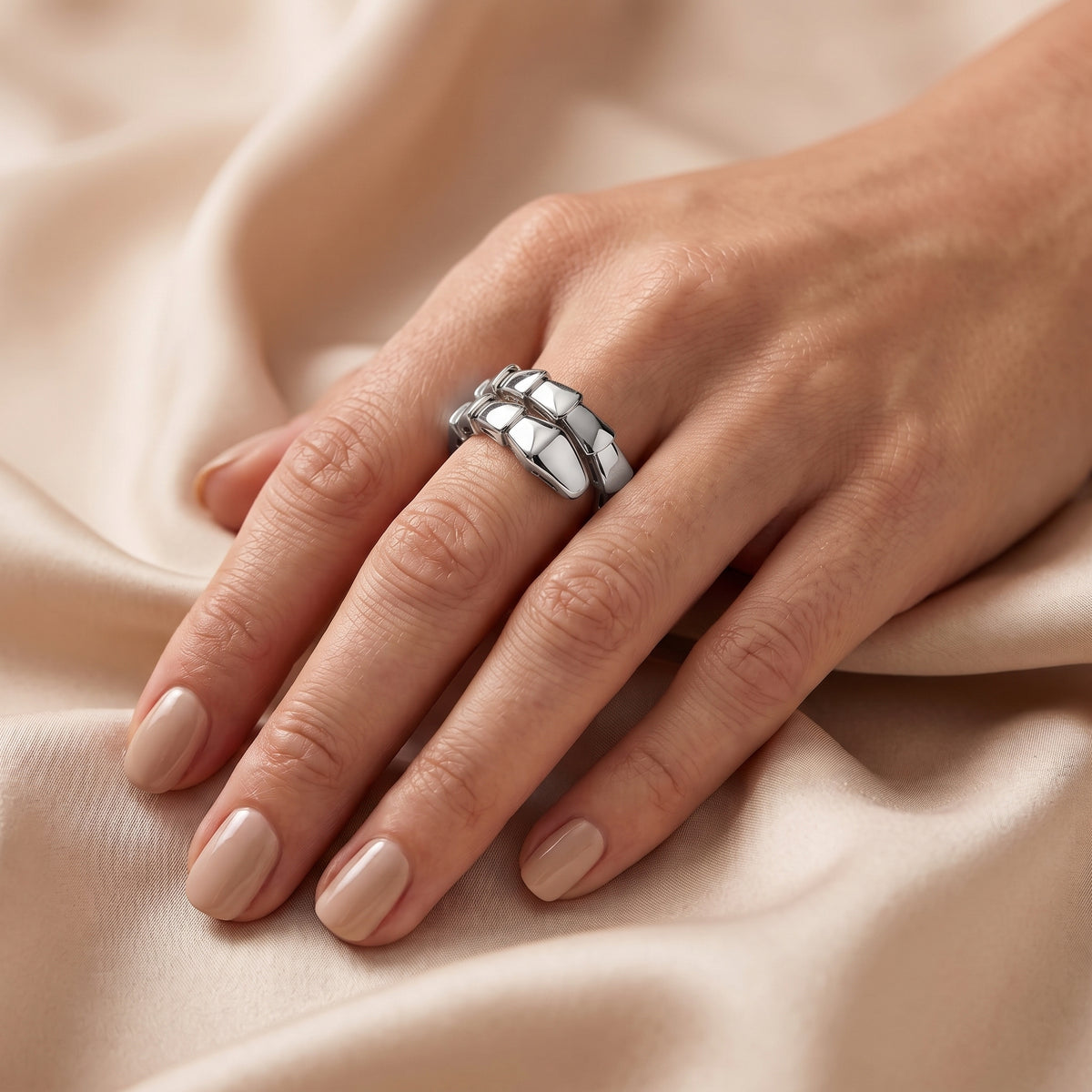 ANILLO BV SERPENTI SILVER